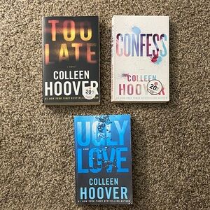 Colleen Hoover Book Set - Too Late, Confess, Ugly Love